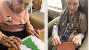 Christmas crafts at Dukinfield care home
